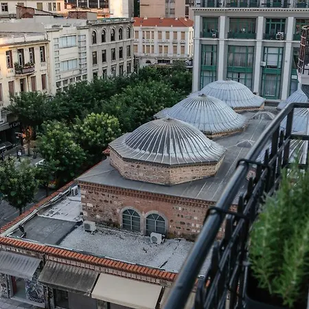 # Alegra Apartment , 10Mtrs From Venizelou Metro Station Thessaloniki Buitenkant foto